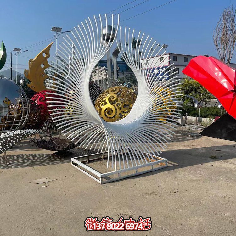 不銹鋼藝術造型景觀大型雕塑