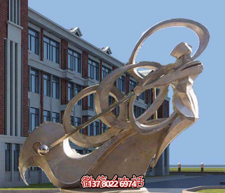 不銹鋼抽象高爾夫球雕塑，點(diǎn)綴景區(qū)園林