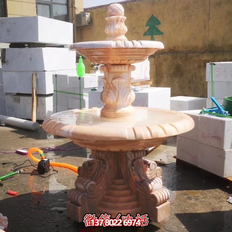 紅色晚霞水景擺件，傳遞溫馨家園溫馨