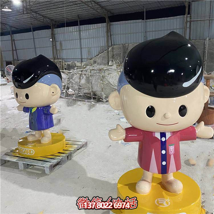 可愛彩繪玻璃鋼擺件，引領家居新潮流