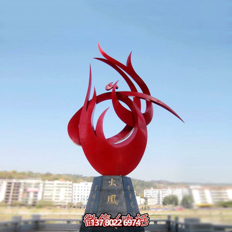 精美雕塑景觀鳳凰不銹鋼裝點(diǎn)公園廣場(chǎng)