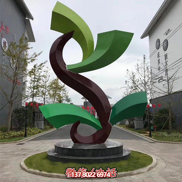 雕塑般的不銹鋼創(chuàng)意景觀，為你的小區(qū)或別墅增添幾何美感