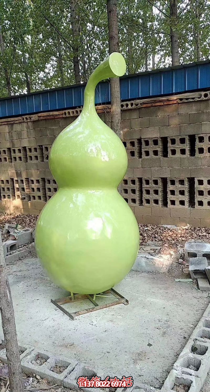 玻璃鋼烤漆園林葫蘆雕塑，點(diǎn)亮景區(qū)