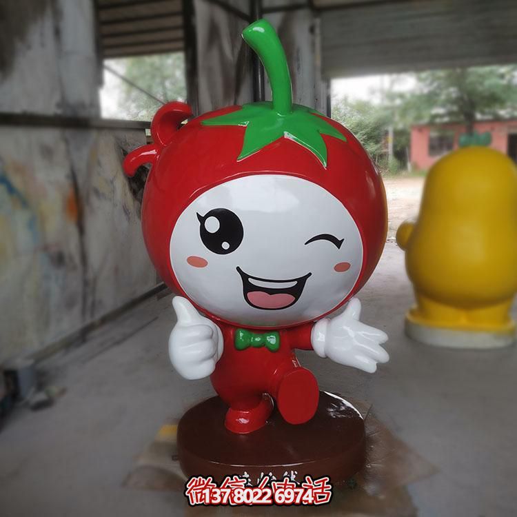 玻璃鋼雕刻卡通公仔擺件，新農村落景觀園林裝飾