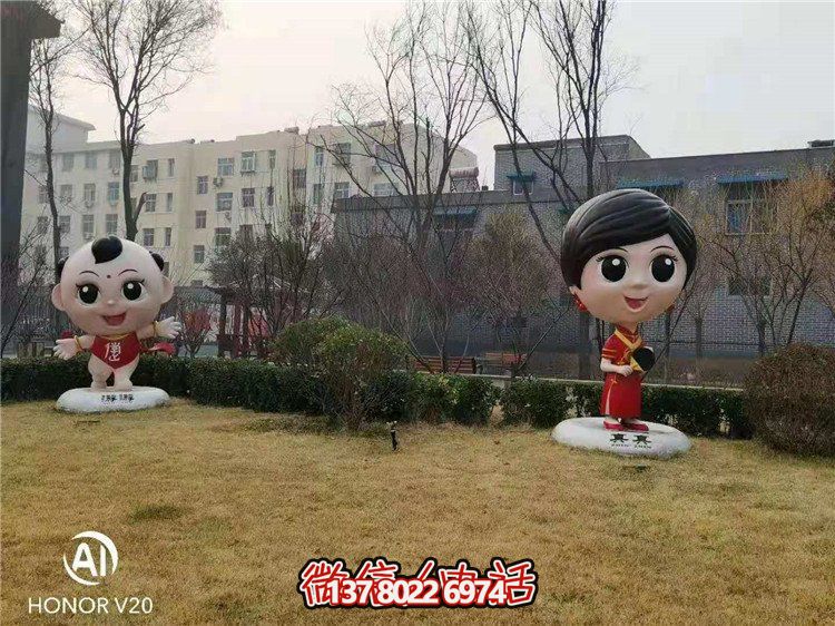 藝術玻璃鋼雕塑，點綴美麗園林景觀