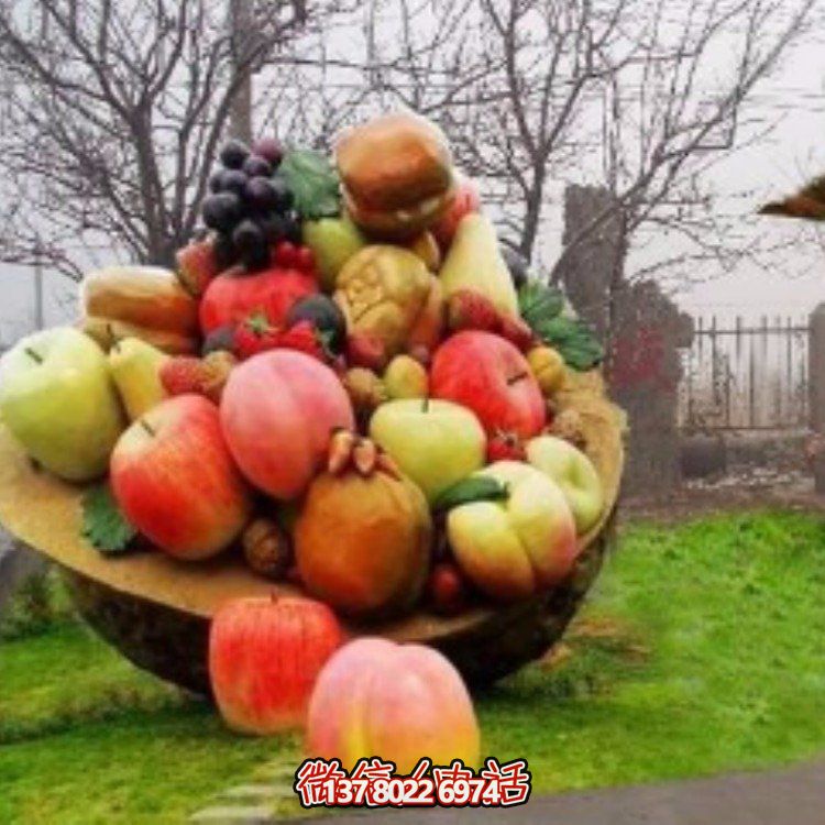 仿真水果玻璃鋼擺件，裝點戶外園林