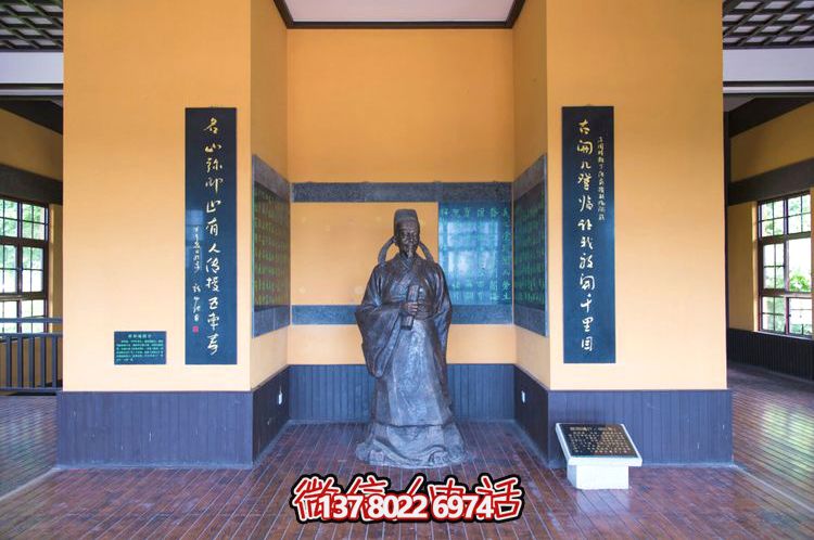 歐陽詢鑄銅雕像，讓歷史文化名人永恒鐫刻