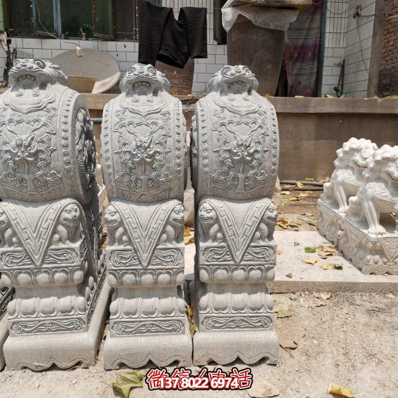 精美古典石雕擺件，美化庭院景觀