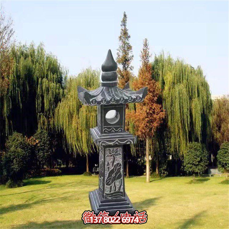 精美青石石雕石燈景觀擺件，裝點你的戶外庭院