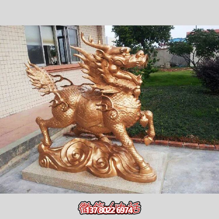 非凡精致的不銹鋼麒麟雕塑，裝點你的別墅庭院