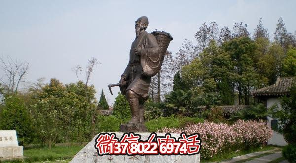 醫院景區公園古代醫學家李時珍鍛造純銅雕塑