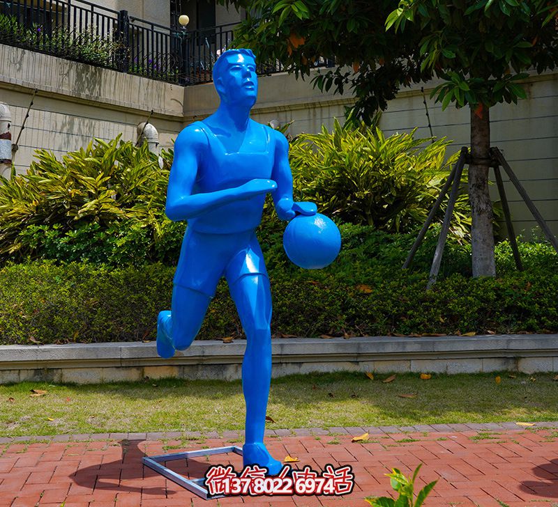 公園體育廣場打籃球運(yùn)動(dòng)景觀玻璃鋼雕塑